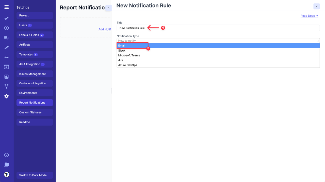 Testomat.io - Notification Email