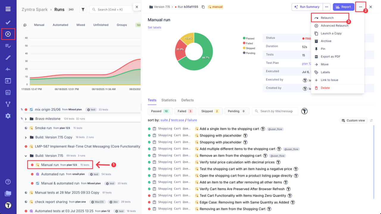 Testomat.io - Relaunch Run